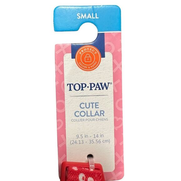 Top Paw Valentine's Day Love Bug Red Dog Collar Size‎ Small Adjustable D Ring - Picture 4 of 4